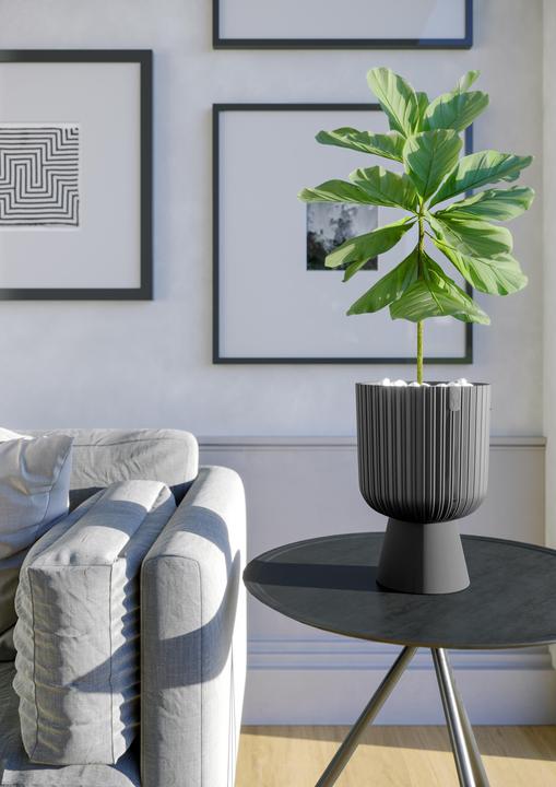 Actual product image ‎Form Plastic Flowerpot Form Plastic KELI MIKA, Ø 13.7 cm, anthracite (13.70 x 20.50 cm)