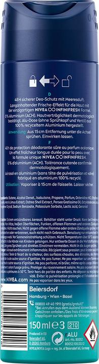 Actual product image NIVEA MEN Fresh Ocean (Spray, 150 ml)