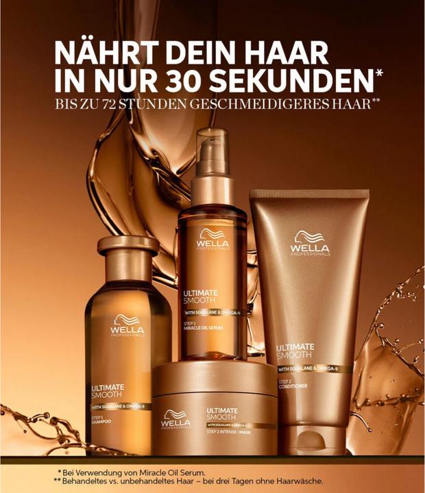 Produktbild Wella Ultimate Smooth Shampoo (100 ml, Flüssiges Shampoo)