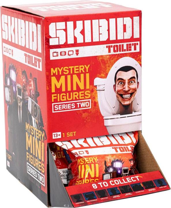 Productafbeelding Bonkers Toys Skibidi Toilet Minifiguren 6 cm Series 2 Display (24)
