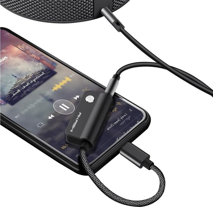 Produktbild Akashi Lightning Audio- & Ladeadapter (3.5mm Klinke, 3.5mm Klinke)