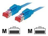 Productafbeelding Tecline Patchkabel S/FTP, PiMF, Cat 6, blauw, 1,0 m halogeenvrij, met Draka-kabel en Hirose-stekkers TM21 (S/FTP, CAT6, 1 m)