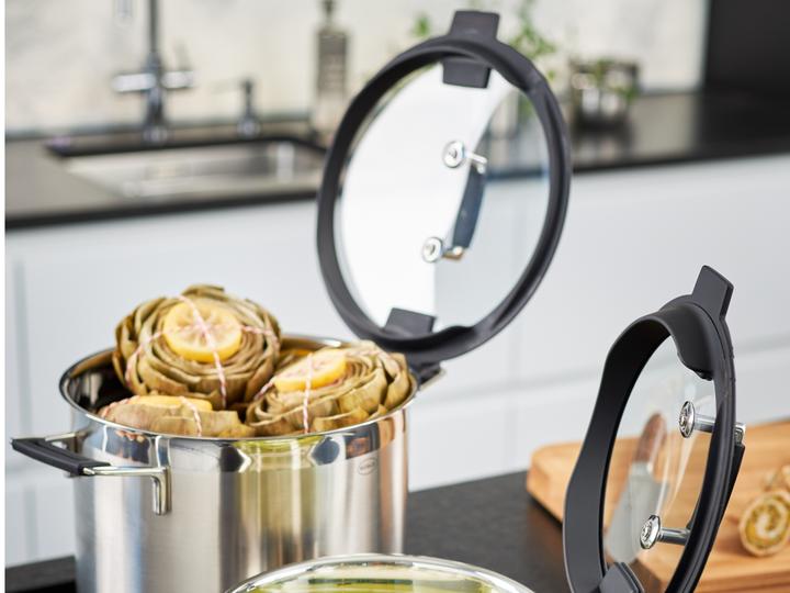 Image du produit Rösle Suppentopf SILENCE PRO Stahlgrau (24 cm, Casserole, Acier inoxydable, Aluminium)