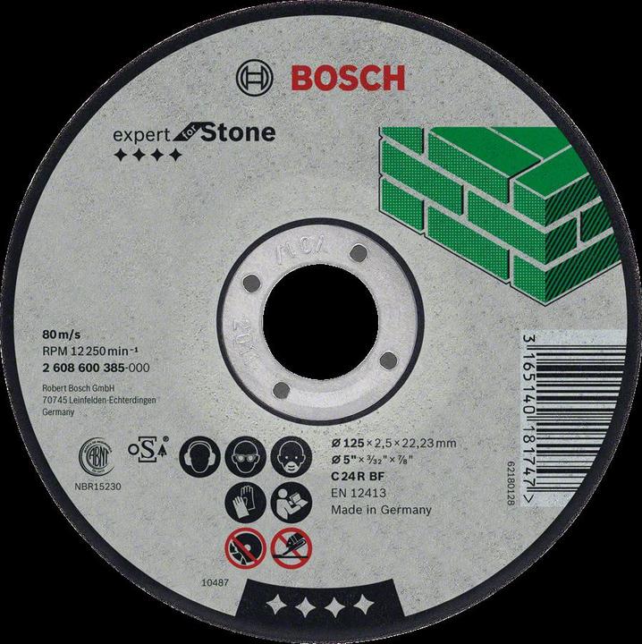 Actual product image Bosch Professional Zubehör Cutting disc cranked Expert for Stone C 24 R BF, 230 mm, 3.0 mm