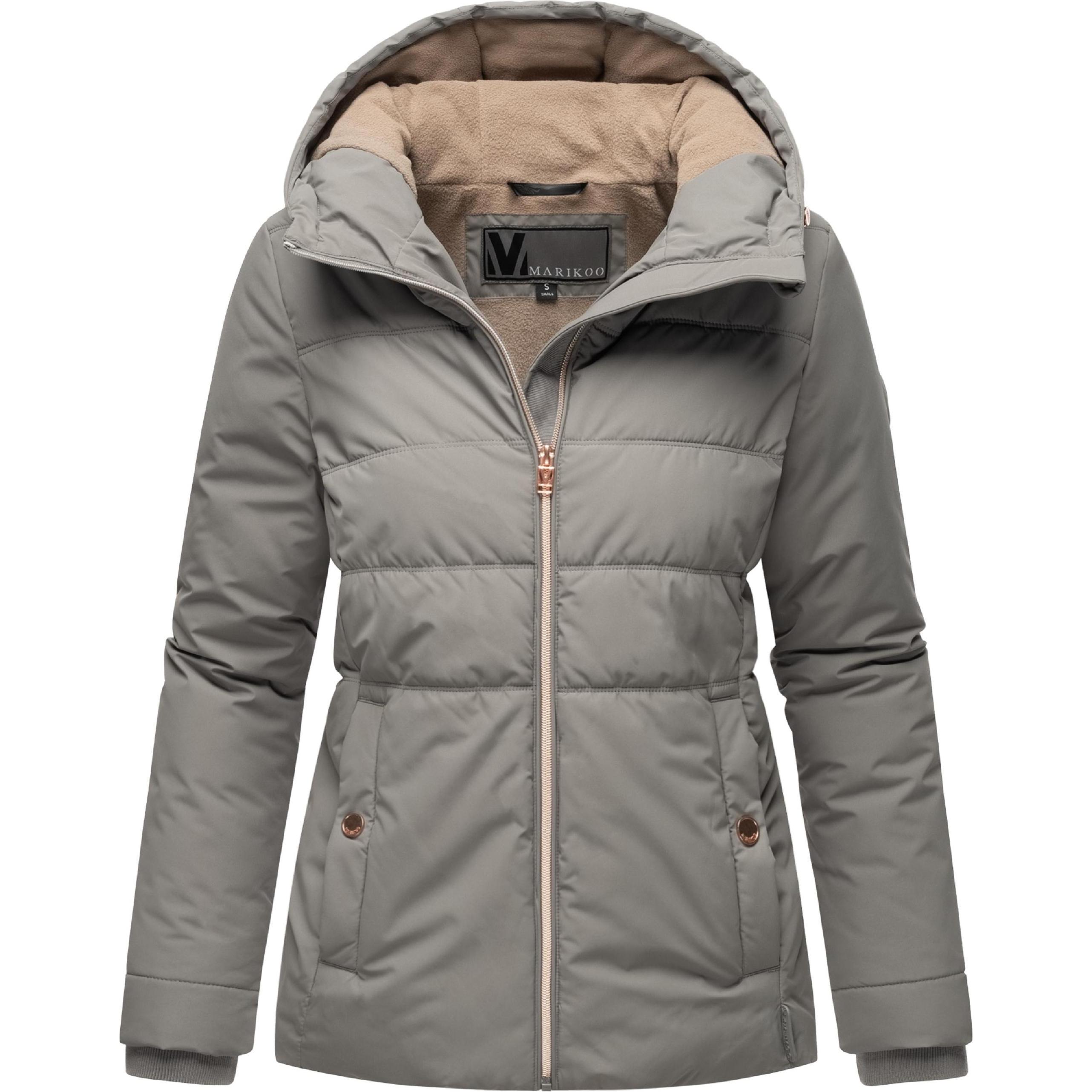 Marikoo, Damen, Jacke, Alemee 16 (3XL), Grau, 3XL