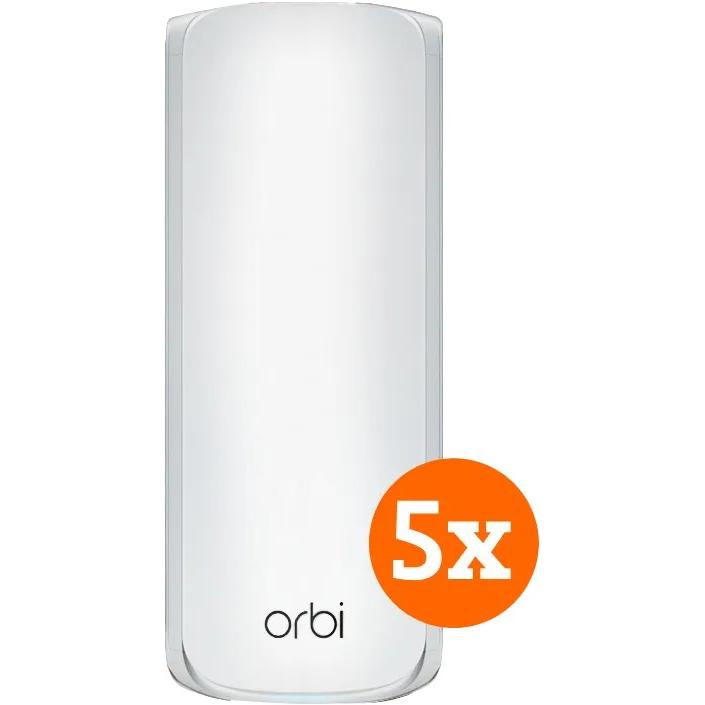Netgear Orbi RBE773 5-pack, Router, Weiss