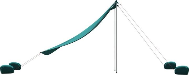 Produktbild VidaXL Strand-Schattenzelt mit Sandsäcken 304 x 300 cm (Strandzelt + Strandmuschel, 0.18 kg, 8 Personen)