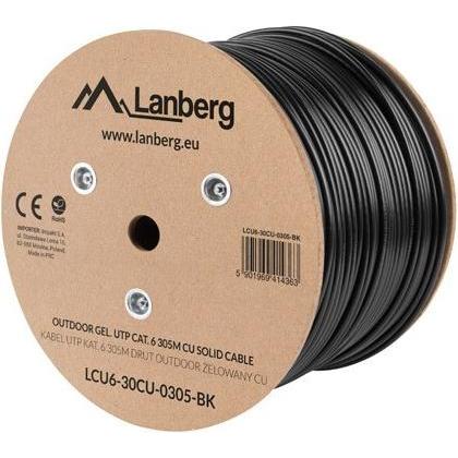 Lanberg LCU6-30CU-0305-BK UTP so (U/UTP, CAT6, 305 m), Netzwerkkabel