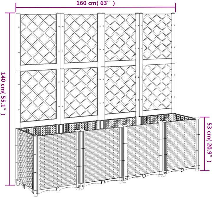 Actual product image vidaXL Pflanzkübel