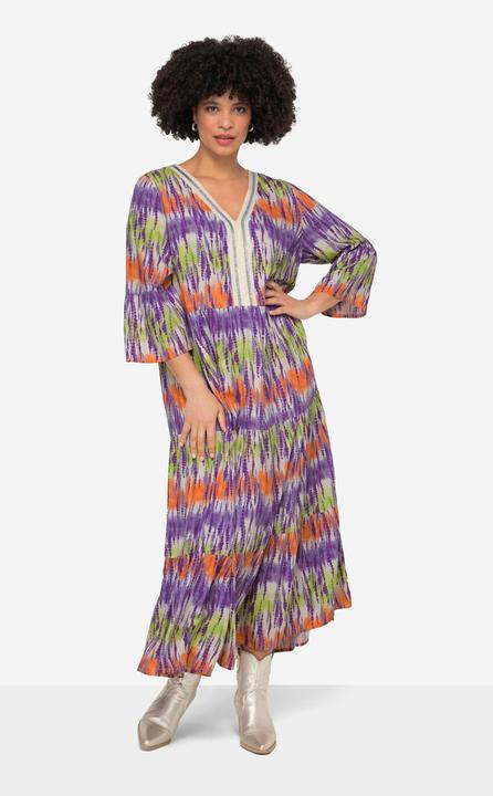 Produktbild Angel of Style Maxikleid, Batikdruck, V-Ausschnitt, 3/4-Ärmel (56)