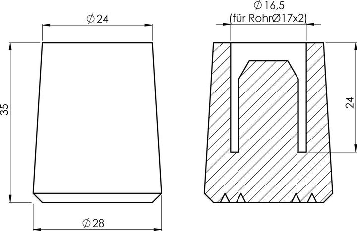 Produktbild Kws Ersatz-Puffer zu Türfeststeller 1026, 1032, 1033, 1044, 1048 (1 Stk.)