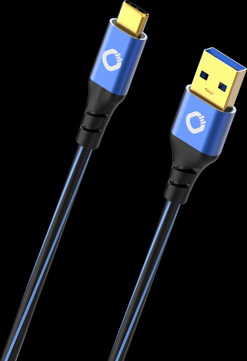 Productafbeelding Oehlbach USB 3.2 Gen 1 (USB 3.0) aansluitkabel (1x male A 1x C™ male) 0,50 m verguld stekkercontact (0.50 m, USB 3.2)