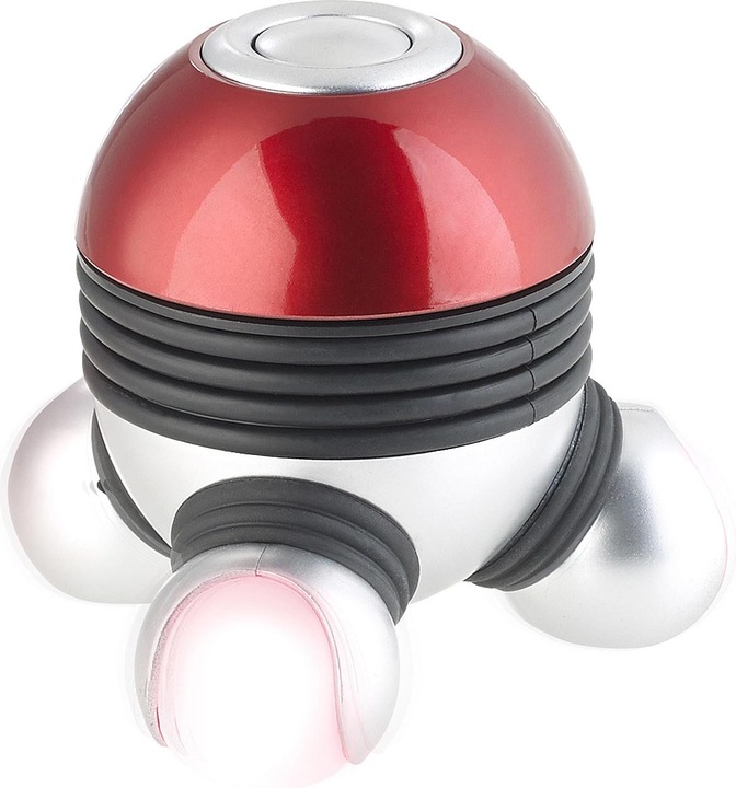 Actual product image Newgen medicals Mini Vibrating Massager with 3 Heads & LED Lighting