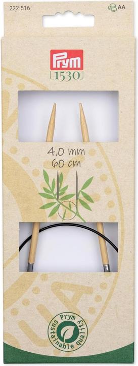Immagine prodotto Prym Ago per lavorare a maglia circolare BAMBOO 4.00 mm, 60 cm