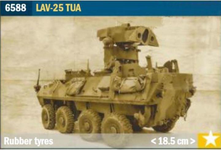Actual product image 1:35 US LAV-25 T.U.A Light Armored Veh.