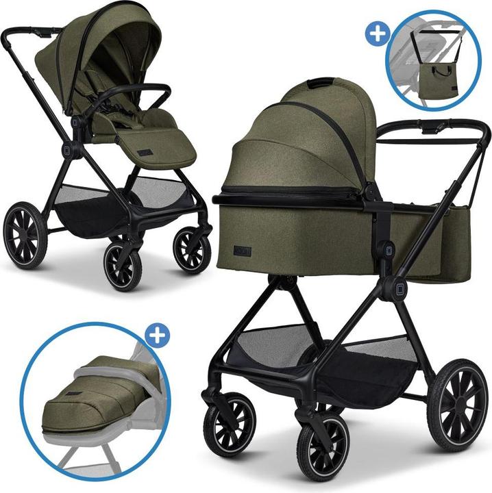Produktbild Moon Kombikinderwagen 2in1 Kombi-Kinderwagen Clicc bis 22 kg mit