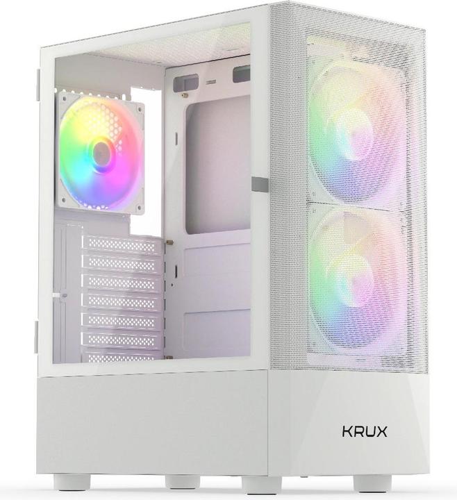 Krux Vako White RGB (KRXD005) (ATX, Micro-ITX, mATX)