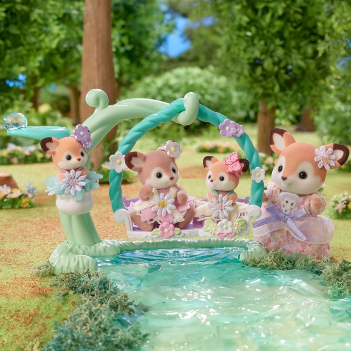Actual product image Sylvanian Families Reh Babys mit Blumenschaukel Spielset