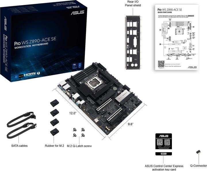 Image du produit ASUS PRO WS Z890-ACE SE (LGA 1851, Intel Z890, ATX)