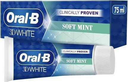 Produktbild Oral-B Oral B - 3D White Soft Mint Toothpaste - Whitening Toothpaste (75 ml)