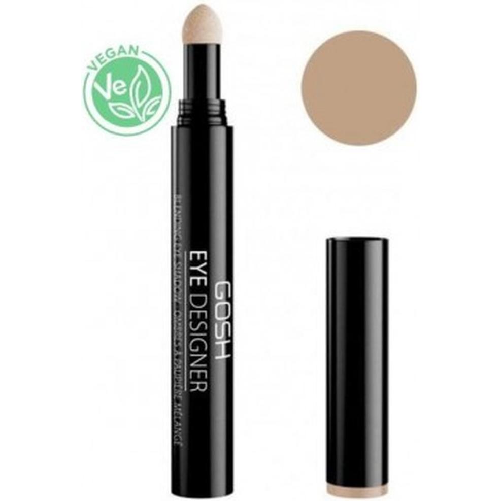 Gosh, Lidschatten, Eye Designer Long-Lasting Eyeshadow Stick 002 Nude 0.4 g (002 Nude, Nude)