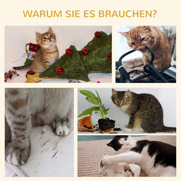 Image du produit PawHut Arbre à chat avec roue d'exercice (91 cm, Multicolore)