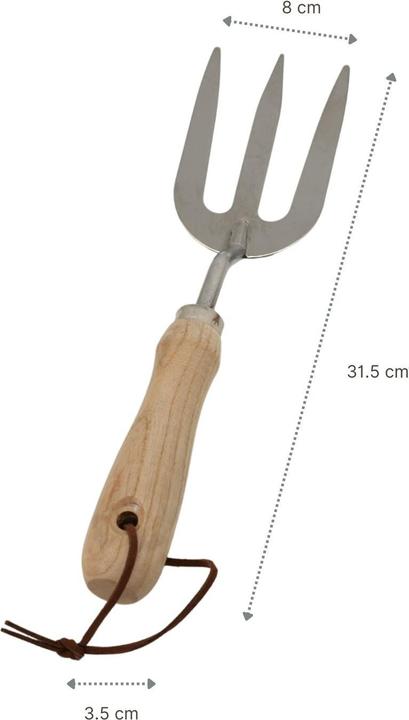 Actual product image Hermex Garden tool set 3-piece garden shovel flower fork weeder