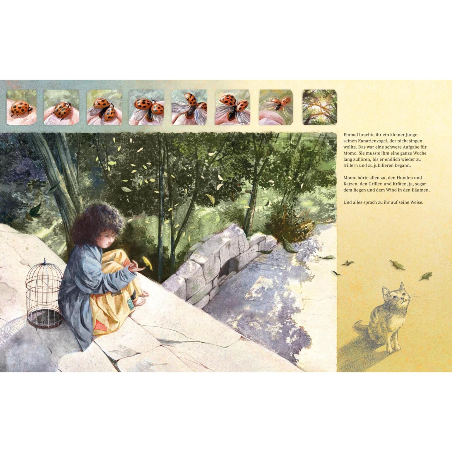 Thumbnail - Momo (Bilderbuch), Kinderbücher von Michael Ende, Simona Ceccarelli, Uwe-Michael Gutzschhahn