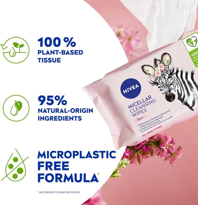 Actual product image NIVEA Cleansing micellar wipes 25 pieces (L) (Facial cleansing wipes, 150 g)
