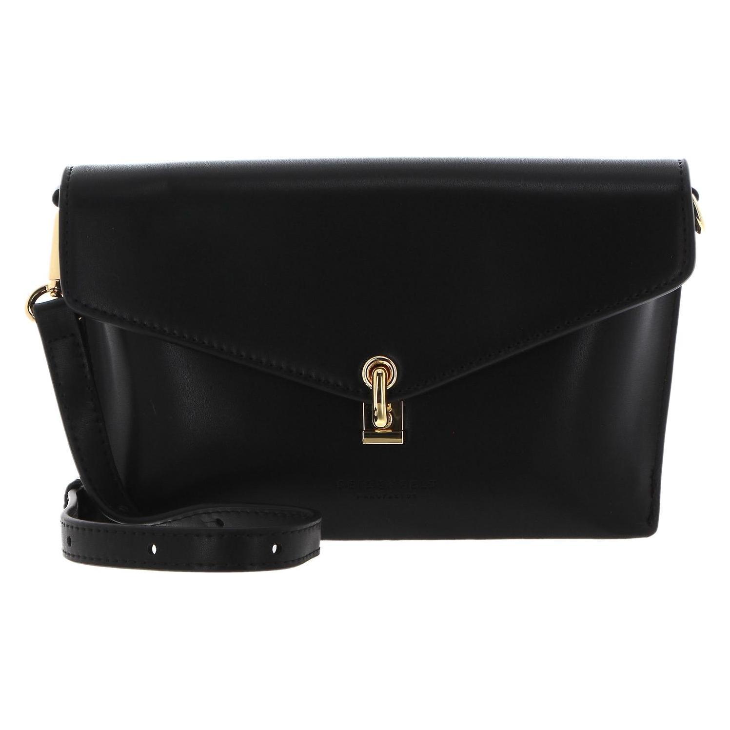Seidenfelt, Damen, Handtasche, Kisa Crossbody, Gold, Schwarz