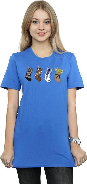 Immagine prodotto Star Wars Christmas Stockings Maglietta Ampia Donna (3XL)