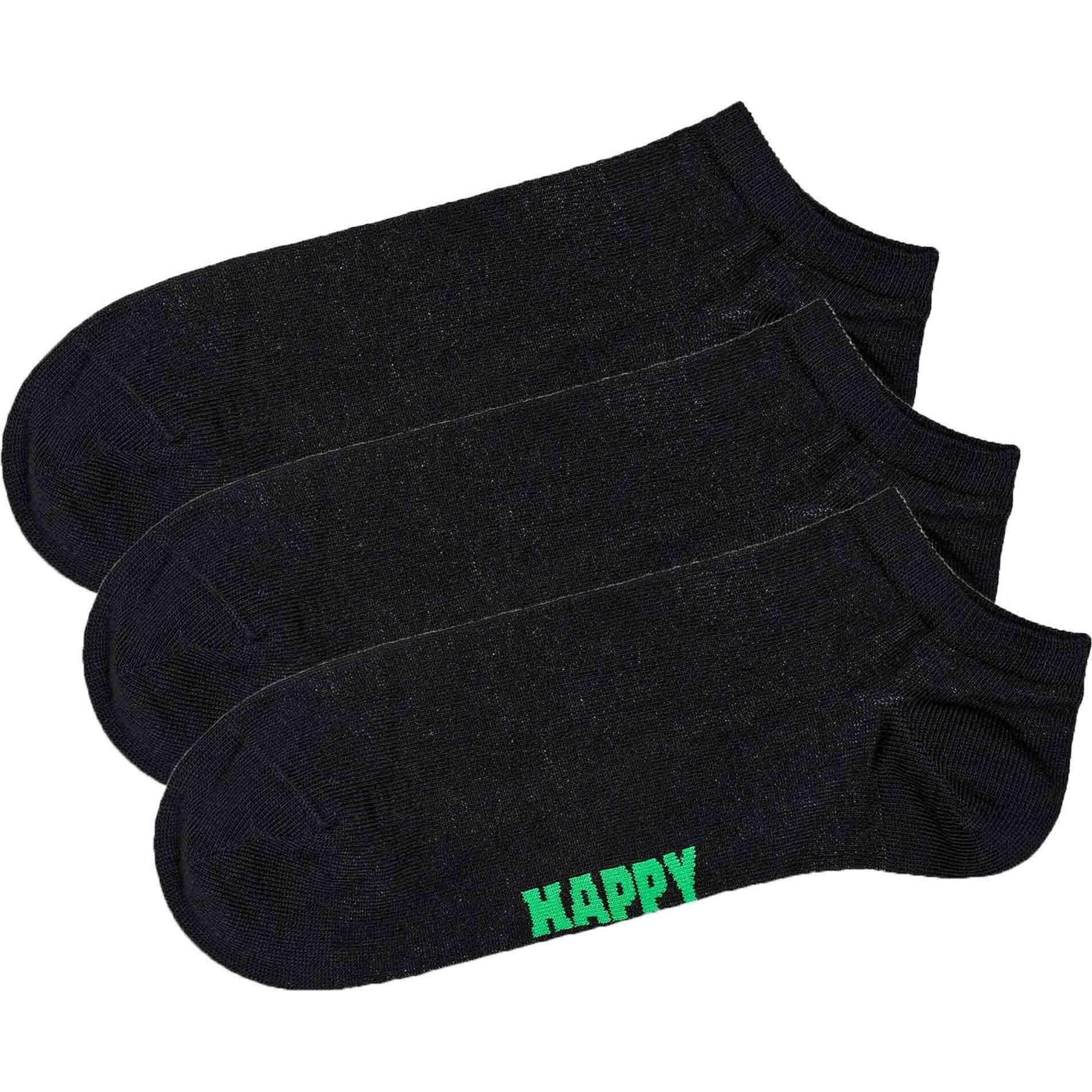 Happy Socks, Damen, Socken, 3-Pack Solid Low Socks, Mehrfarbig, (3er Pack, 36 - 40)