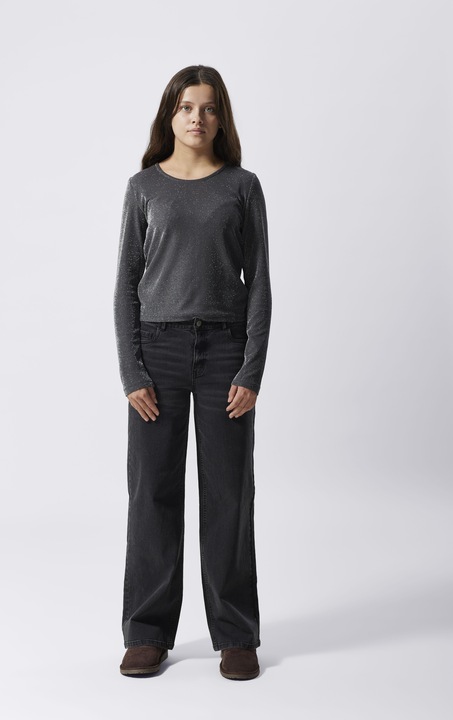 Actual product image Lmtd U-neck top with long sleeves (146)