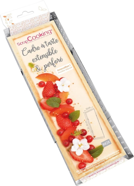 Produktbild ScrapCooking Verstellbarer Tortenrahmen Perforation, Edelst. 22 Bis 42cm