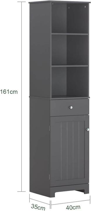 Produktbild SoBuy Bad Hochschrank (40 x 35 x 161 cm)