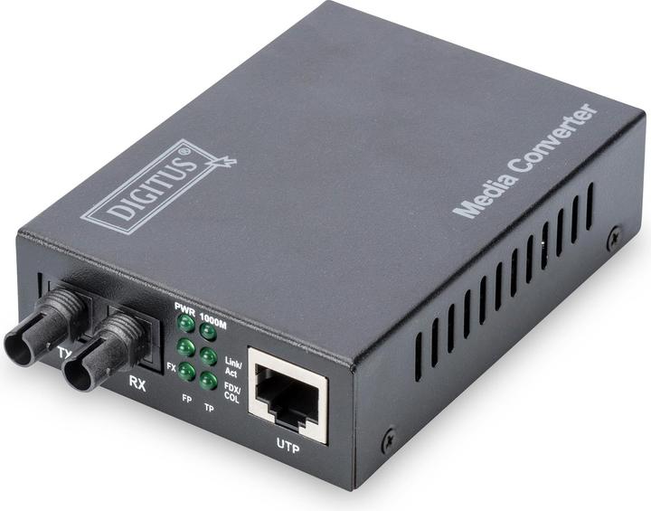Digitus Gigabit mediaconverter 10/100/1000Base-T naar 1000Base-SX Incl. voeding ST-aansluiting