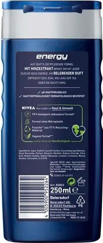 Immagine prodotto NIVEA Uomini Energia (250 ml)