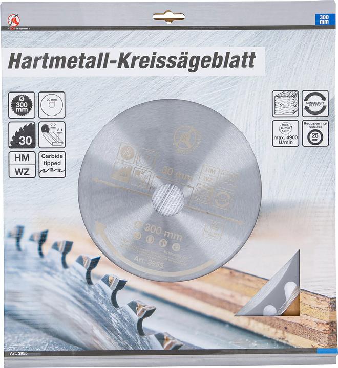 Produktbild BGS Hartmetall-Kreissägeblatt Ø 300 x 30 x 3,2 mm 30 Zähne