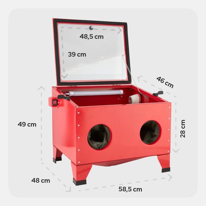 Actual product image Arebos Sandstrahlkabine
