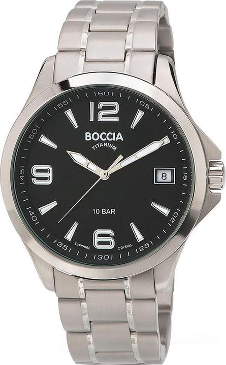 Boccia 3591-02 Herrenuhr Titanium 41mm 10ATM (Analoguhr, 41 mm)