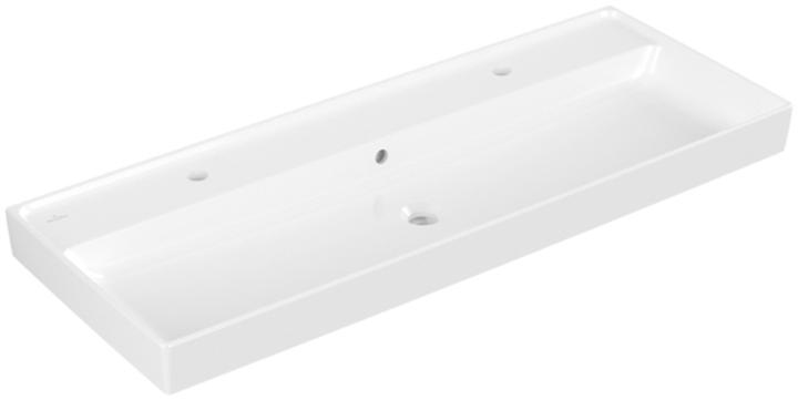 Villeroy & Boch V&B Schrankwaschtisch COLLARO 1200x470mm m ÜL f 2x 1-L Arm we C+ (470 mm, 1200 mm)