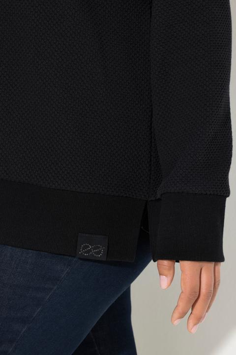 Produktbild Laurasøn Sweatshirt mit hohen Kragen, Langarm, Jaquard Ware (58)