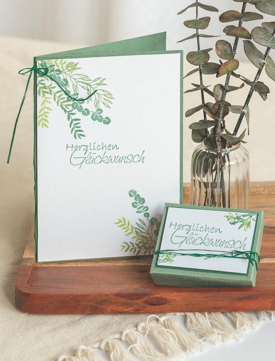 Produktbild Heyda Stempel Glückwunsch 6.5x2.3cm 211800305 Holz matt