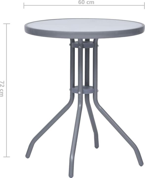 Produktbild vidaXL Gartentisch (60 x 72 cm)