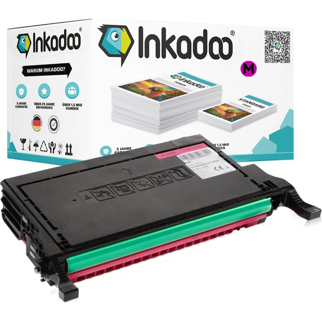 Inkadoo, Toner, Toner kompatibel zu Samsung CLP-M660B/ELS / M660 Toner, magenta Magenta (M)