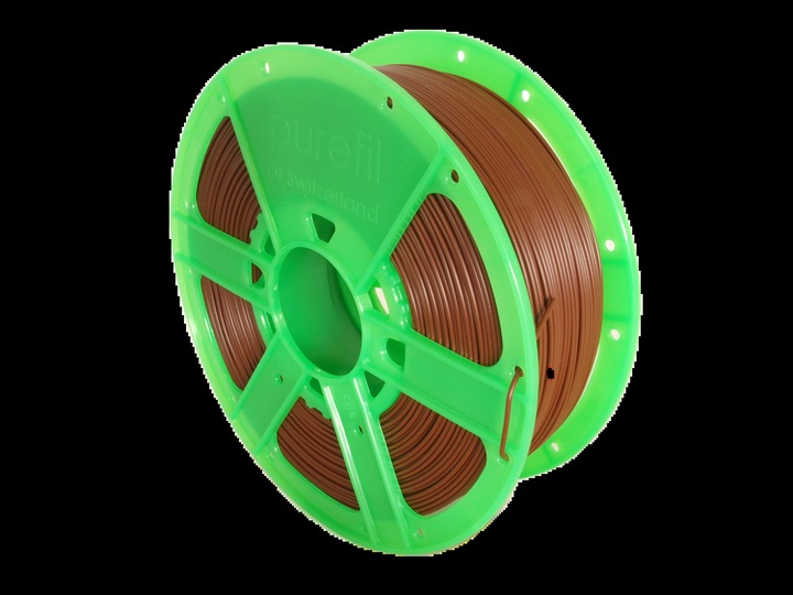 Actual product image Purefil Filament (PLA, 1.75 mm, 1000 g, Brown)