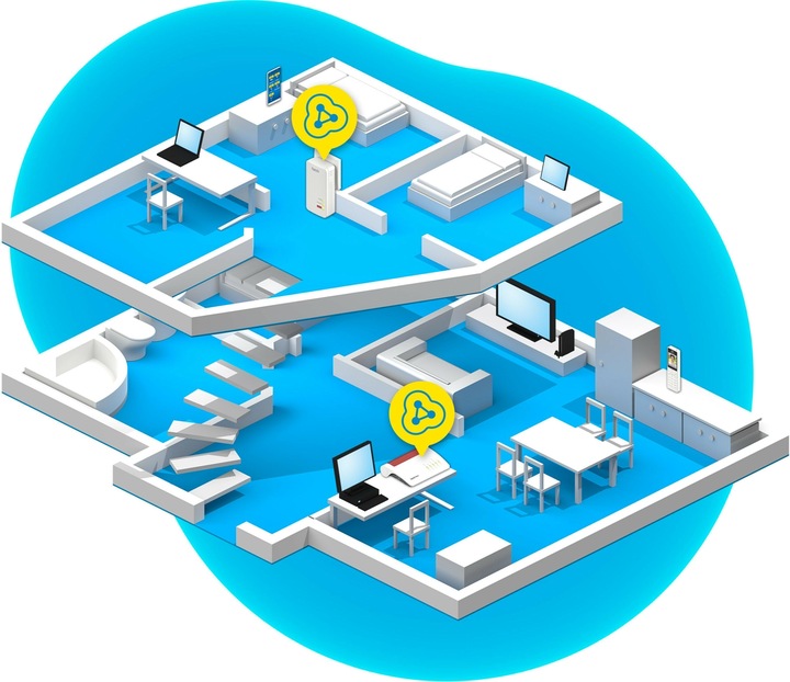 Produktbild AVM FRITZ!Powerline 1260 (1200 Mbit/s)