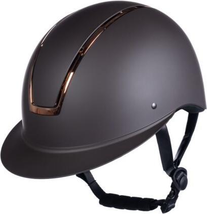 HKM Riding Helmet Lady Shield Brown/Rose Gold