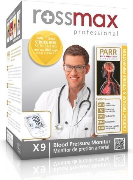 Actual product image Rossmax Automatic Blood Pressure Monitorius X9 PARR PRO