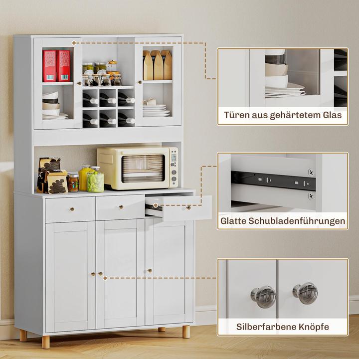 Immagine prodotto Homcom Armadio da cucina (100 x 40 x 180 cm)